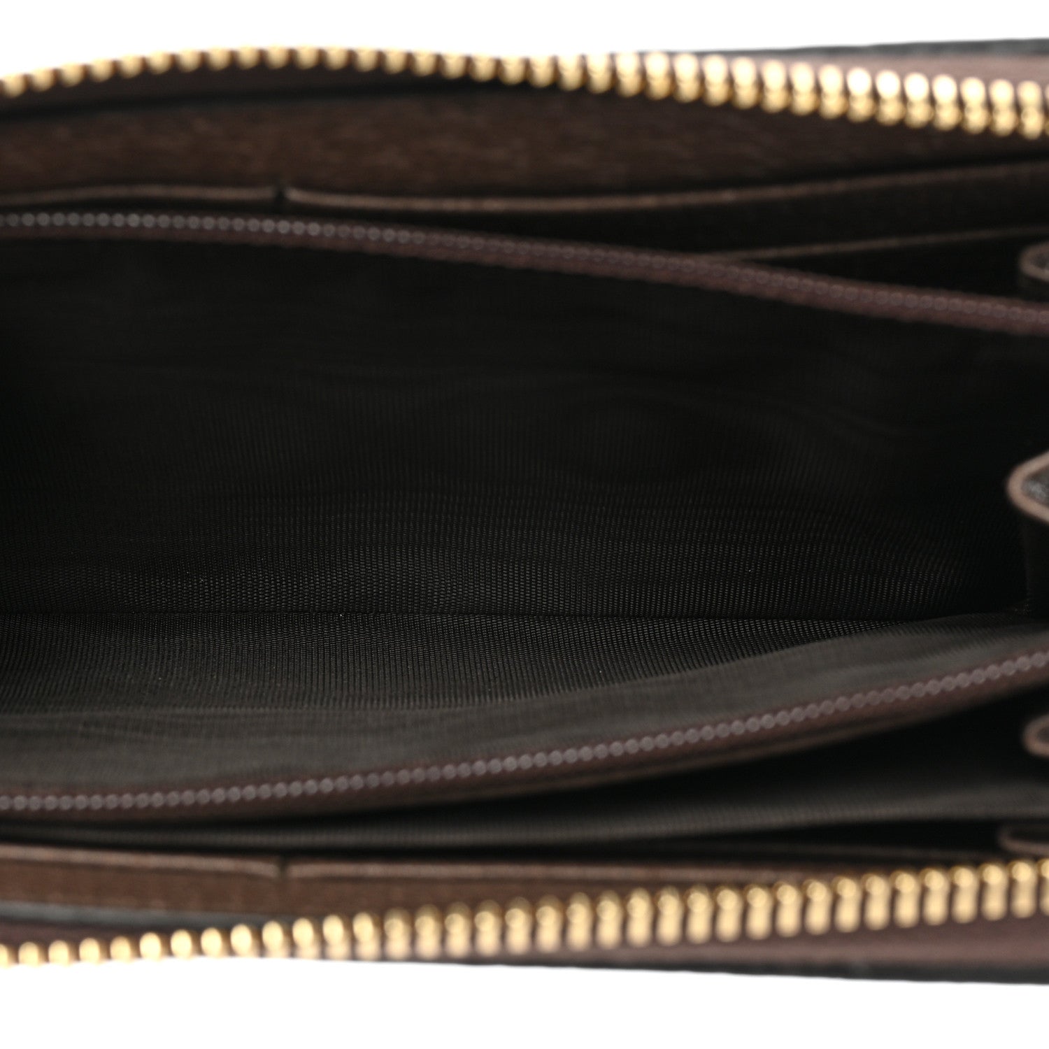 Gucci GG Supreme Monogram Web Ophidia Zip Around Wallet Brown 7 of 11