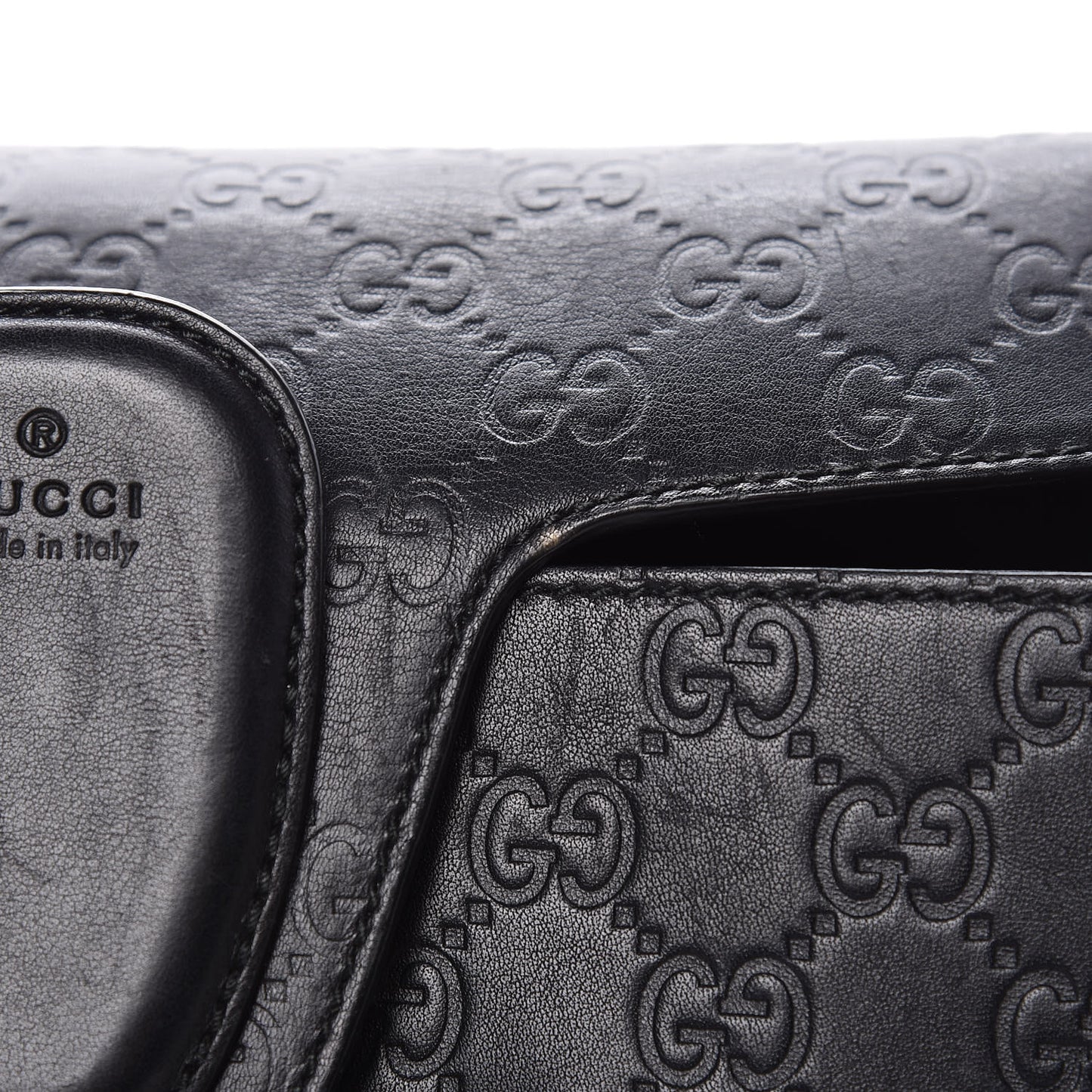 Guccissima Large Emily Chain Shoulder Bag Black