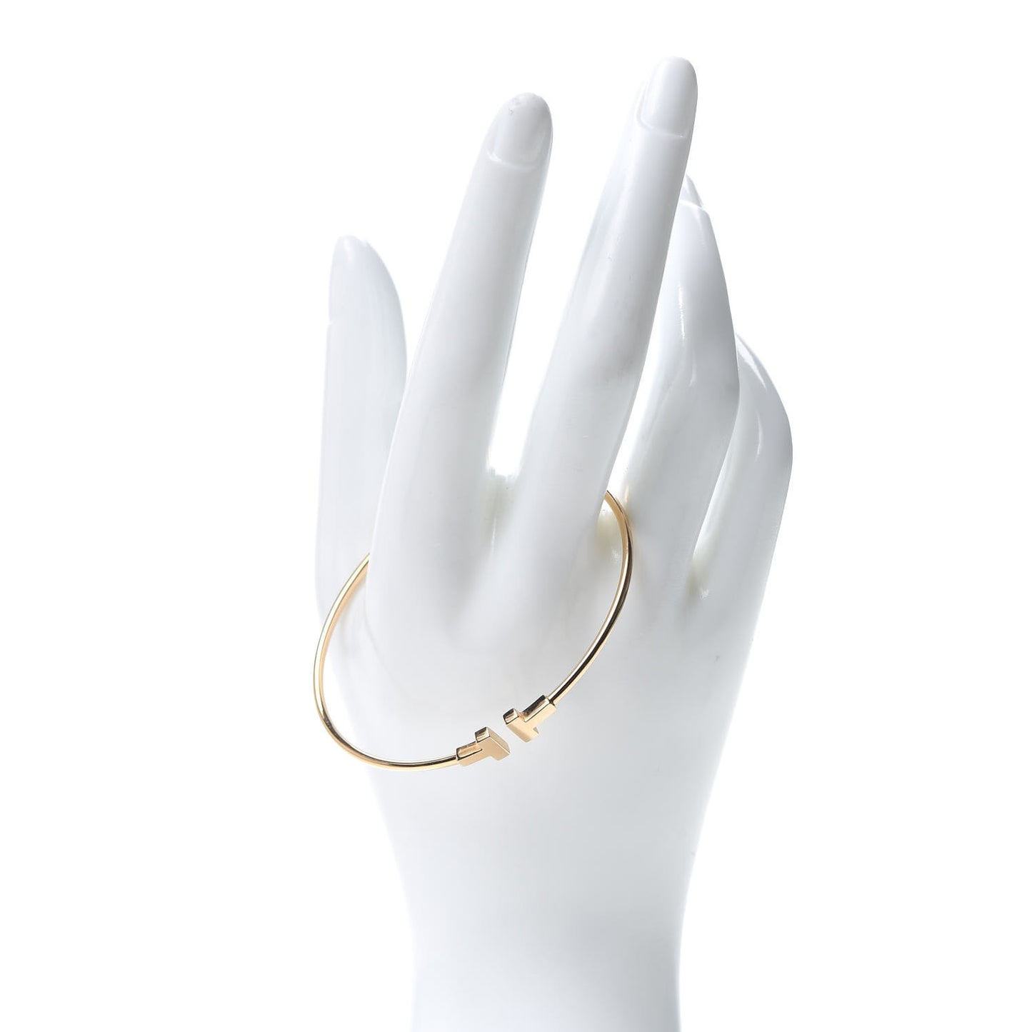 18K Rose Gold Narrow T Wire Bracelet