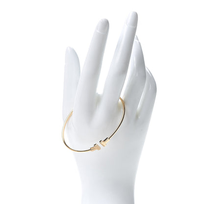 Tiffany 18K Rose Gold Narrow T Wire Bracelet 2 of 5