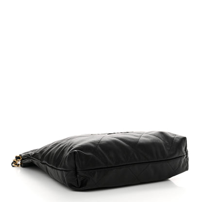 Chanel Shiny Caviar Quilted Monochrome Small Chanel 22 Black 5 of 11
