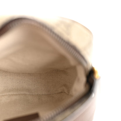 Gucci GG Supreme Monogram Mini Neo Vintage Double Zip Messenger Bag Beige New Acero Crop 5 of 11