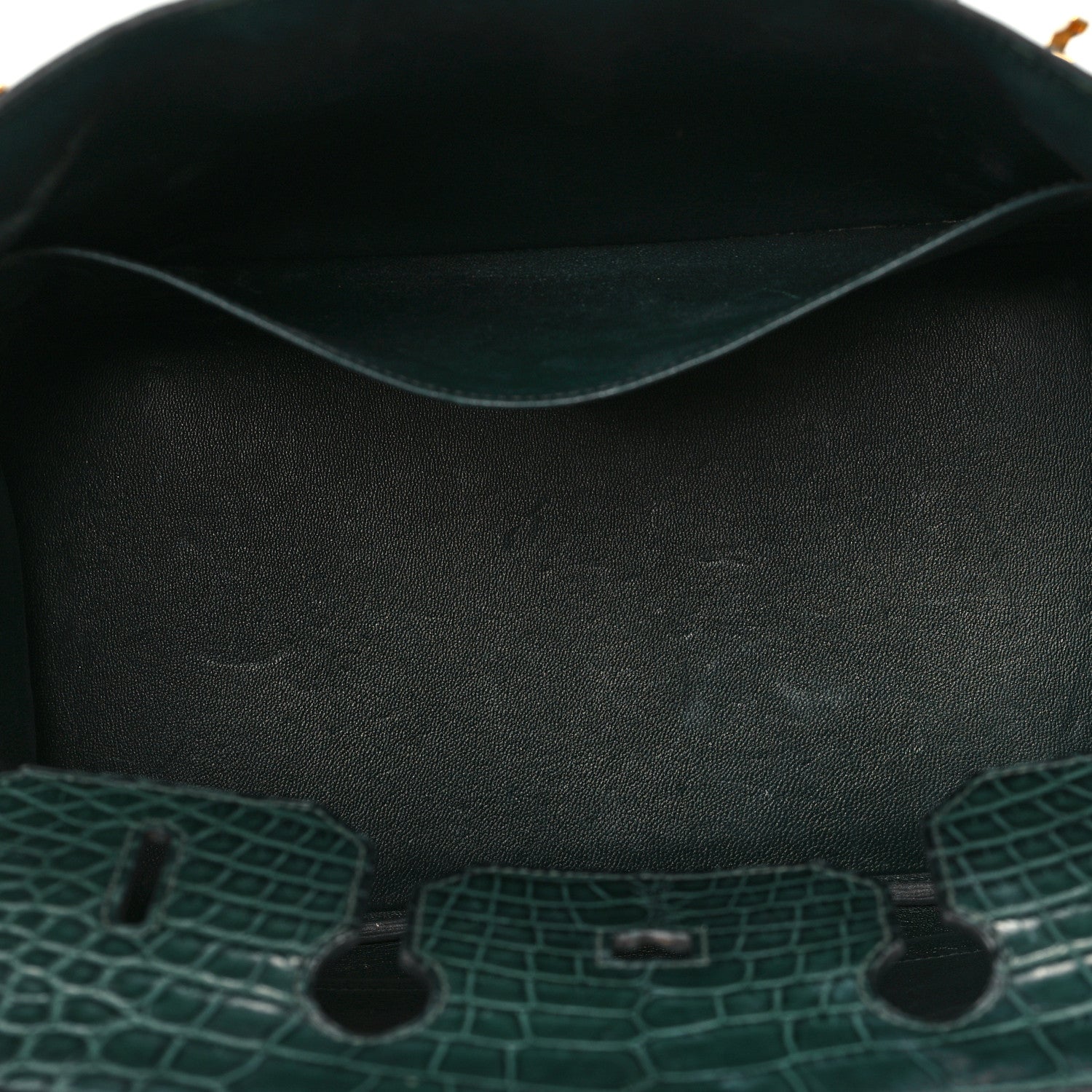 Hermes Matte Alligator Birkin 35 Vert Titien 5 of 12