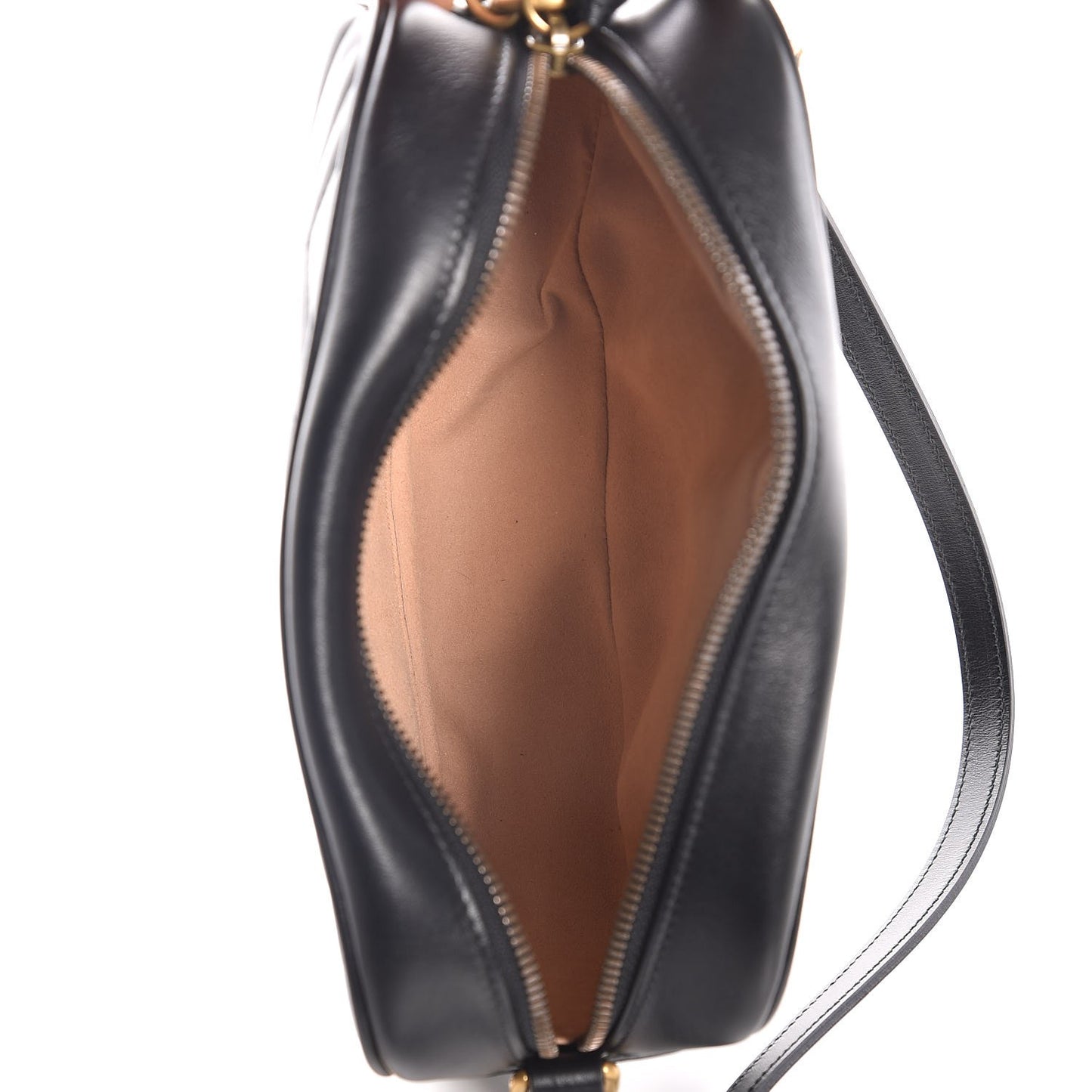 Calfskin Matelasse Small GG Marmont Chain Shoulder Bag Black