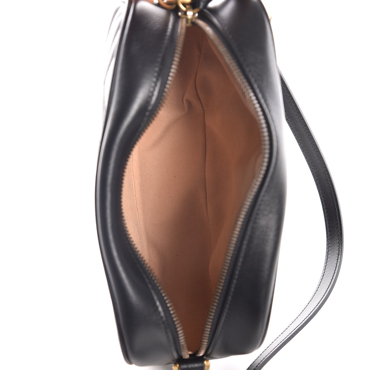 Gucci Calfskin Matelasse Small GG Marmont Chain Shoulder Bag Black 5 of 8