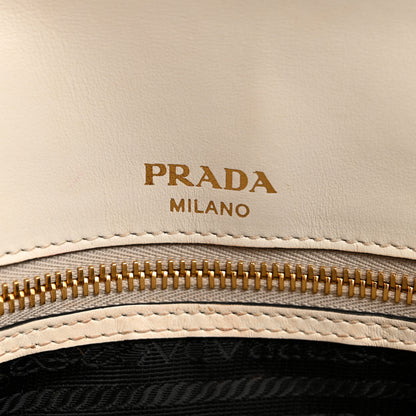 Prada Saffiano Flap Shoulder Bag Bianco 6 of 12