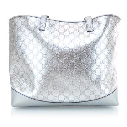Gucci Guccissima Large Tote Silver 3 of 9