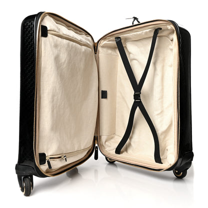 Gucci Patent Microguccissima Carry On Suitcase Black 4 of 12