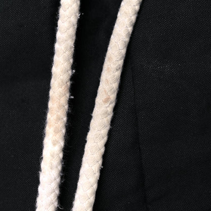 Chanel Canvas Drawstring Backpack Black White 14 of 17