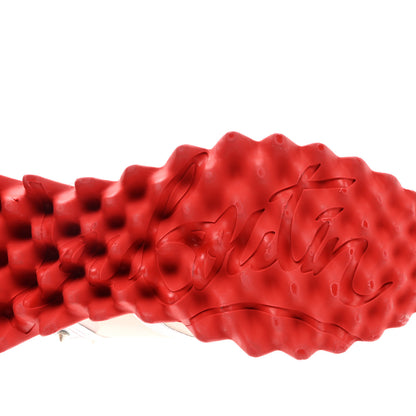 Christian Louboutin Metallic Patent Mesh Suede Sharkina Flat Sneakers 37 Pink 6 of 9