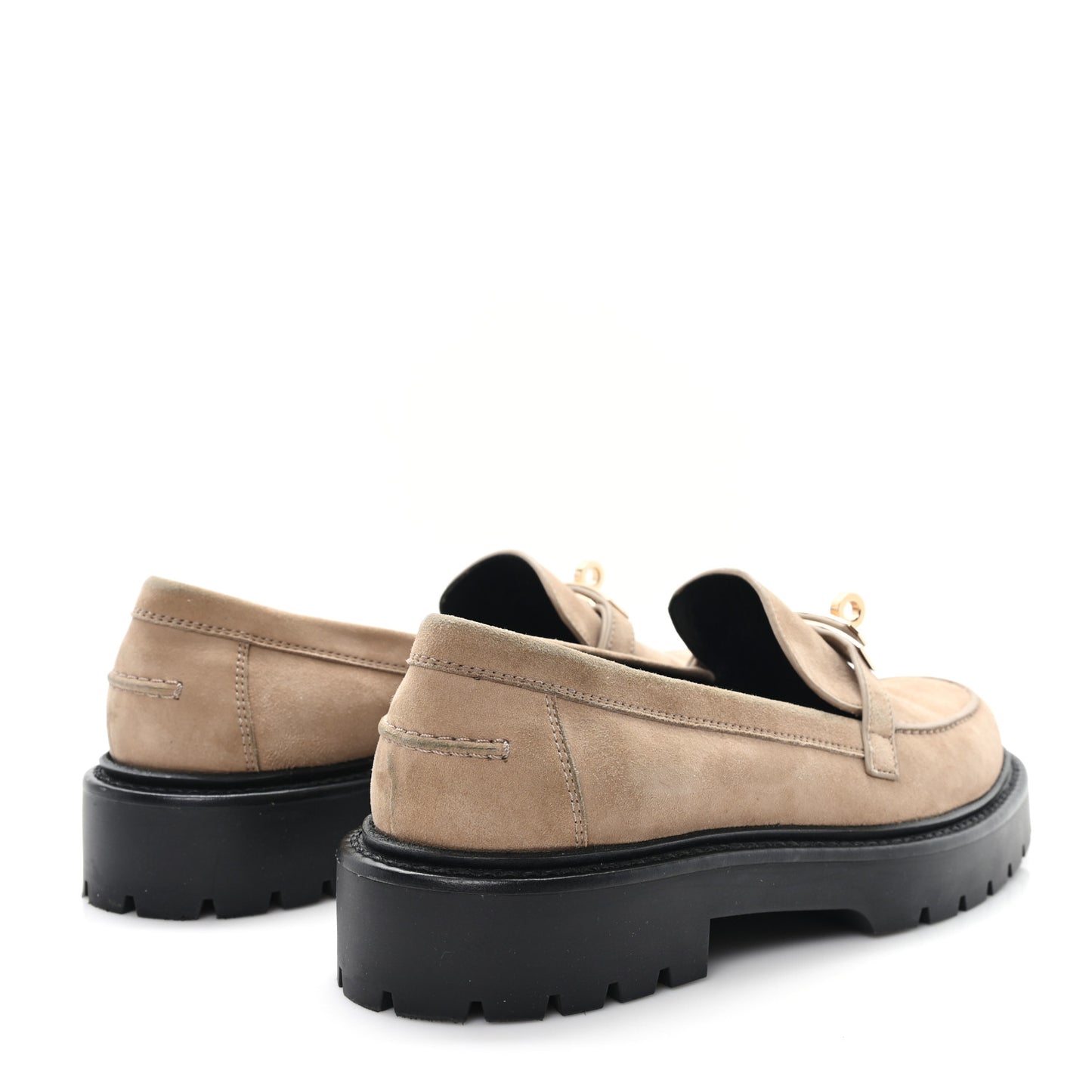 Suede Womens Icone Loafers 38 Beige Sable