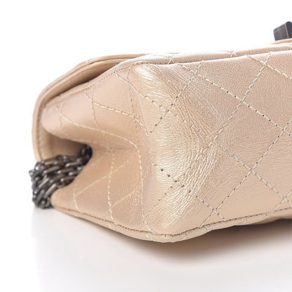 Chanel Metallic Sheepskin Quilted 2.55 Reissue Mini Flap Beige 9 of 11