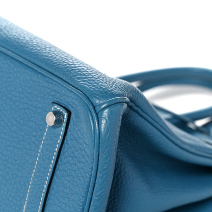 Hermes Togo Birkin 35 Blue Jean 32 of 37