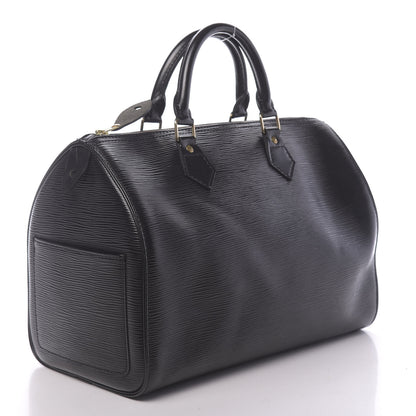 Louis Vuitton Epi Speedy 30 Black 3 of 10