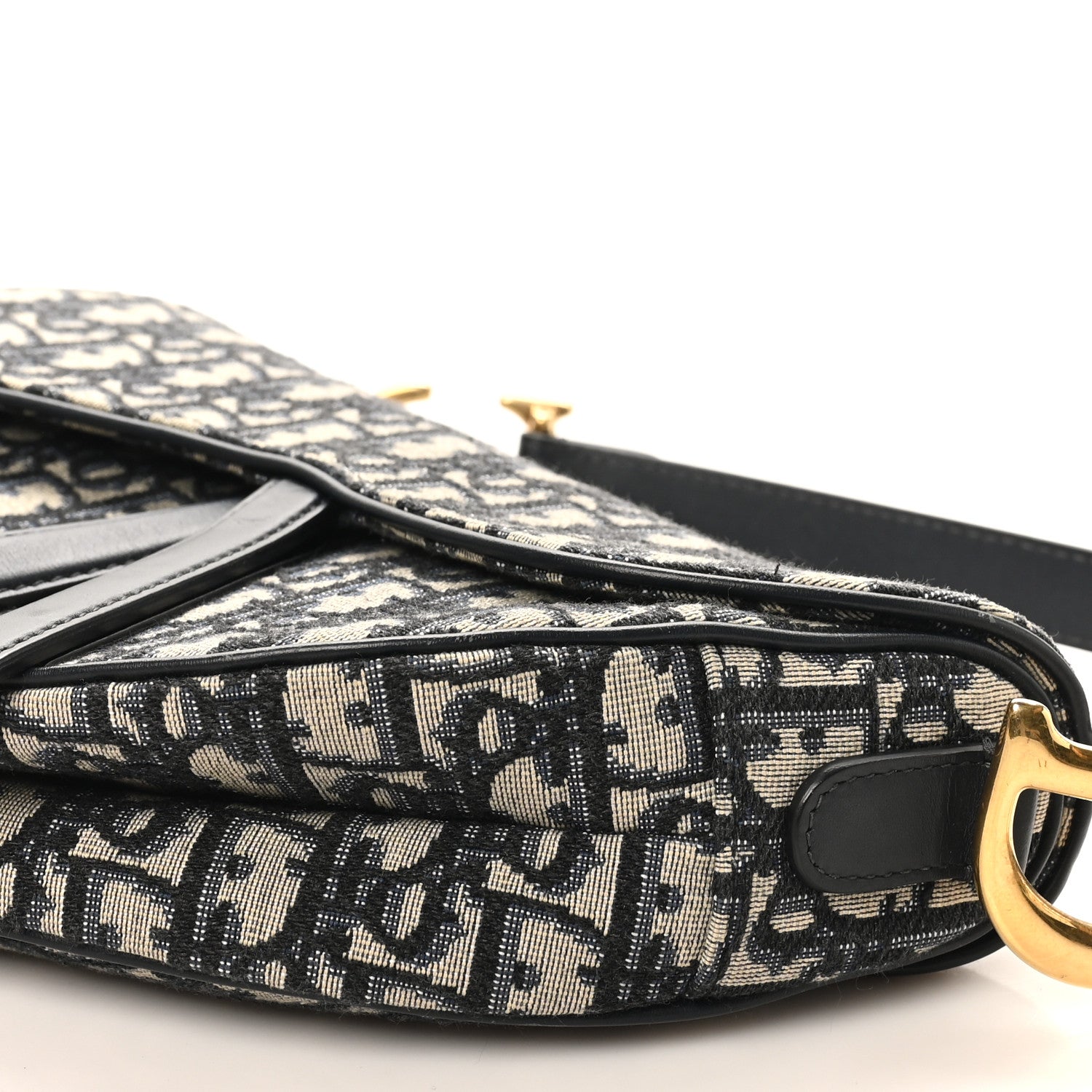 Christian Dior Oblique Saddle Bag Blue 10 of 10