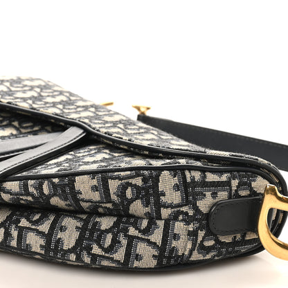 Christian Dior Oblique Saddle Bag Blue 10 of 10