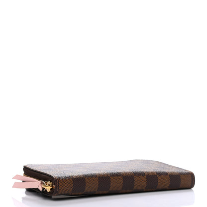 Louis Vuitton Damier Ebene Clemence Wallet Rose Ballerine 4 of 8