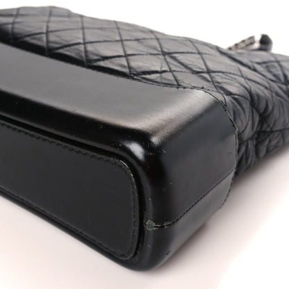 Chanel Aged Calfskin Quilted Large Gabrielle Hobo Black 9 of 9