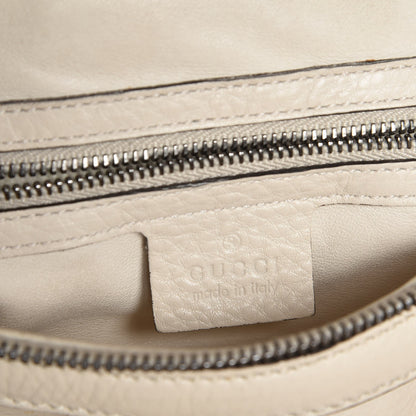 Gucci Pebbled Calfskin Medium Icon Bit Shoulder Bag Ivory 7 of 11