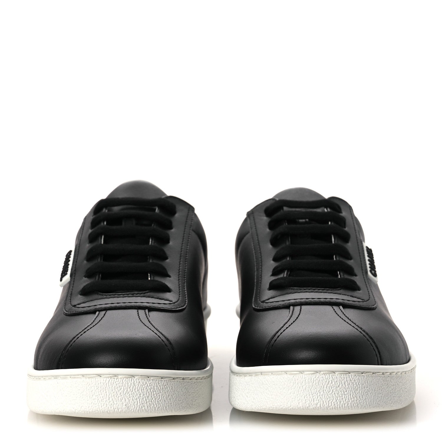 Chanel Calfskin CC Womens Uniform Sneakers 41 Black 3 of 11