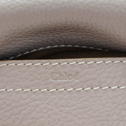 Chloe Calfskin Mini Marcie Round Crossbody Bag Cashmere Grey 6 of 9