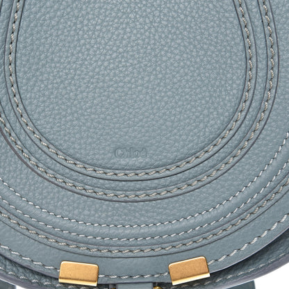 Chloe Calfskin Mini Marcie Round Crossbody Bag Cloudy Blue 6 of 7