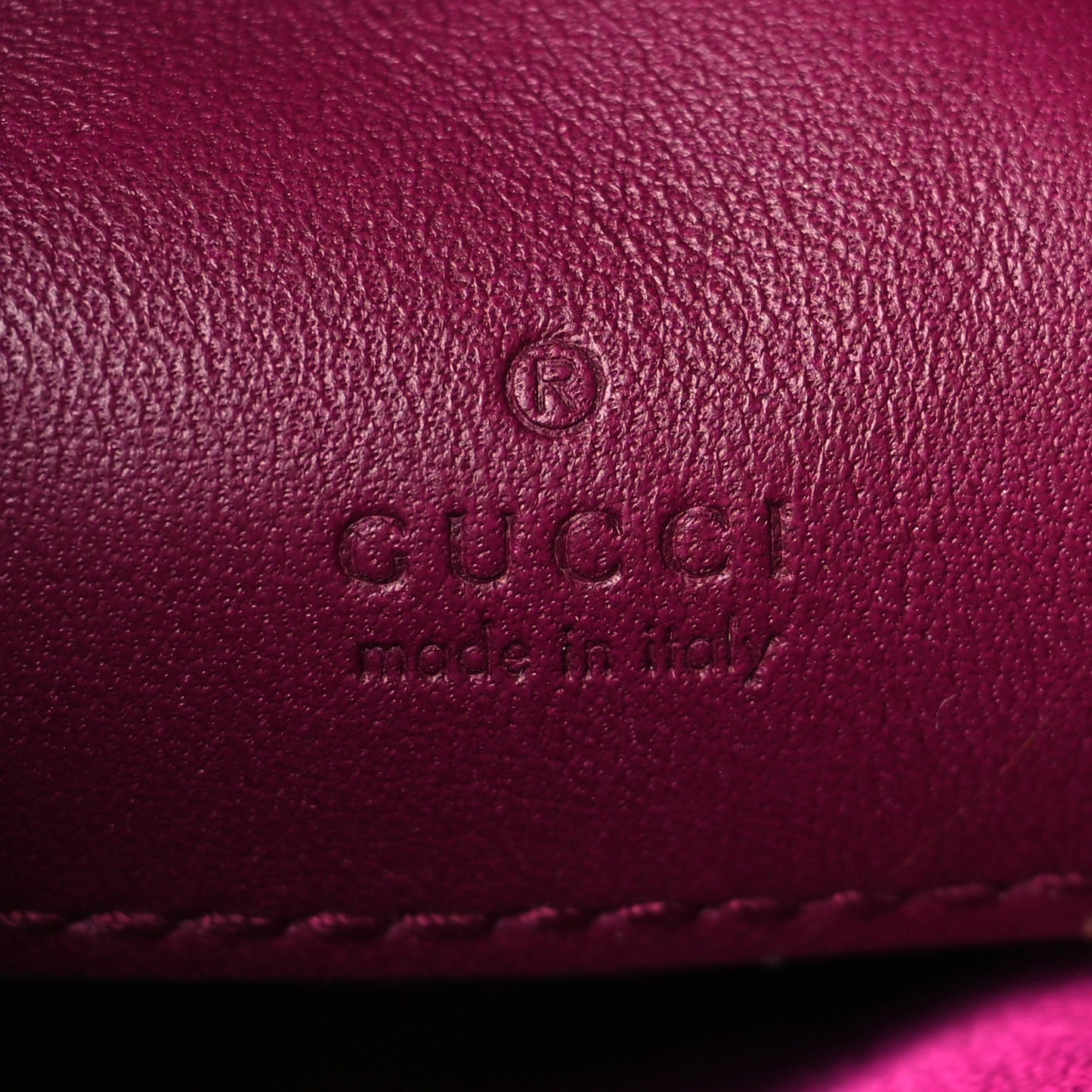 Velvet Matelasse Mini GG Marmont 2.0 Bucket Bag Fuchsia Violet Cyclamen