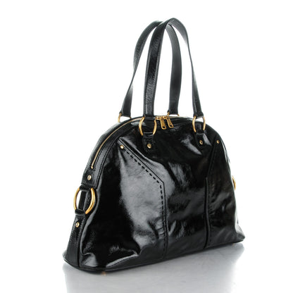 Saint Laurent Patent Large Muse Black 3 of 7