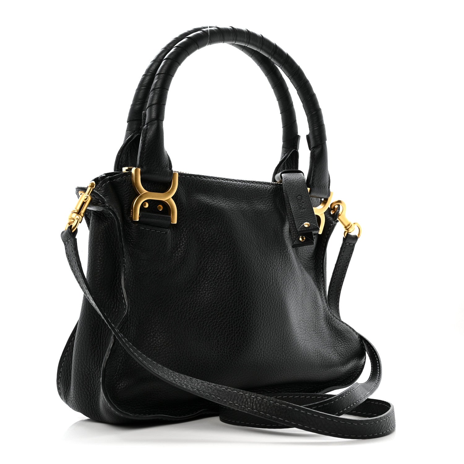 Chloe Calfskin Medium Marcie Satchel Black 3 of 14