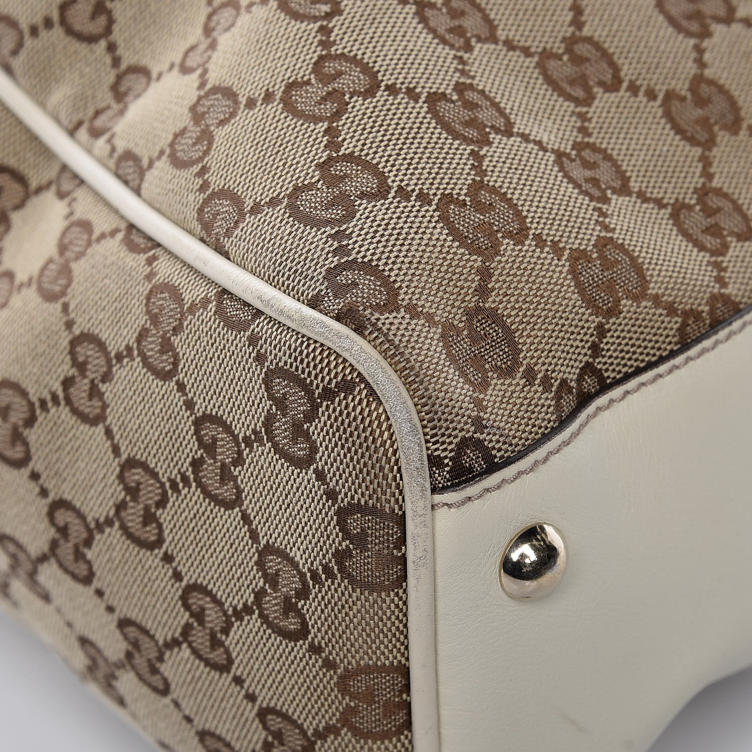 Gucci Monogram Peggy Braided Tote Off White 9 of 19