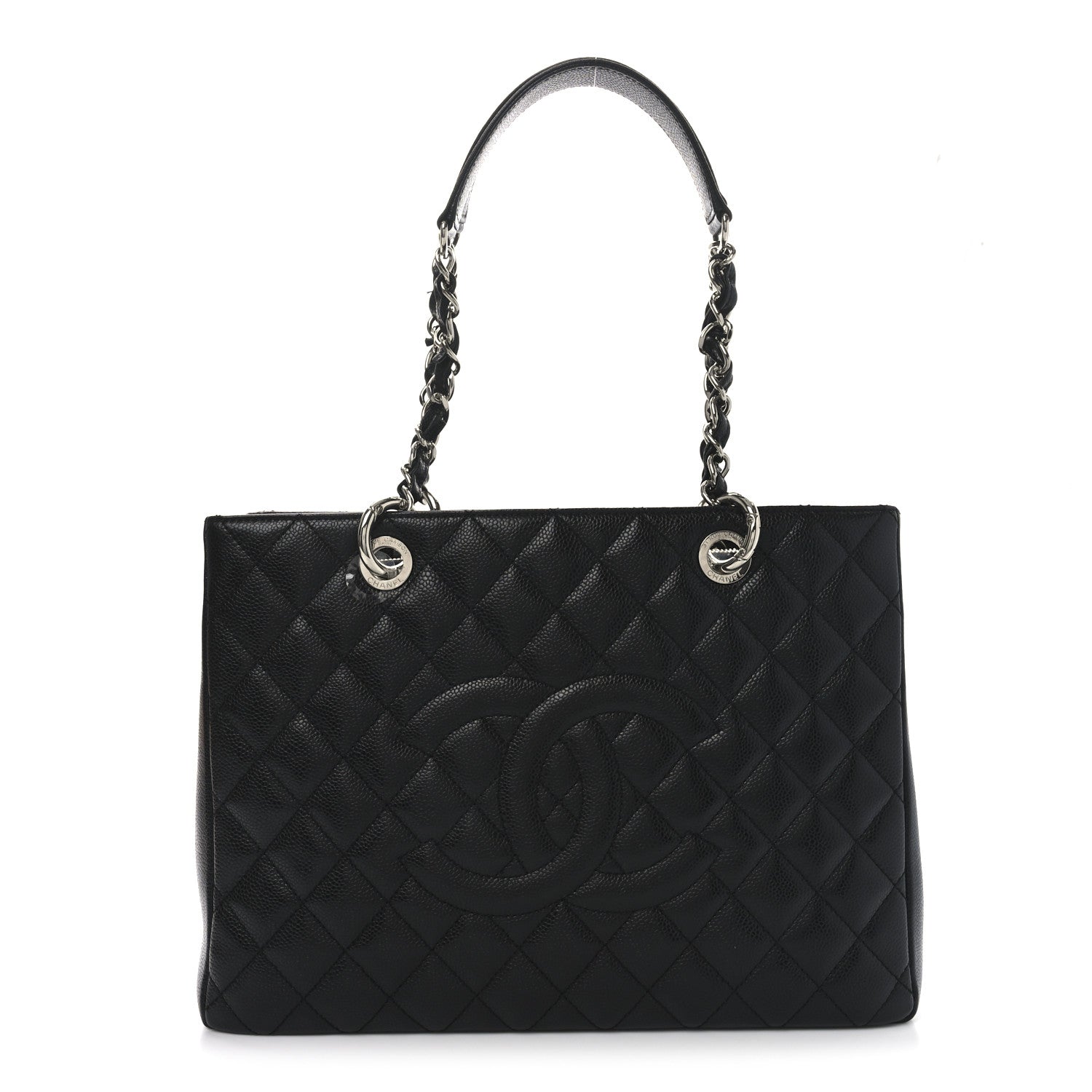 Chanel Caviar Quilted Grand Shopping Tote GST Black 1 of 10