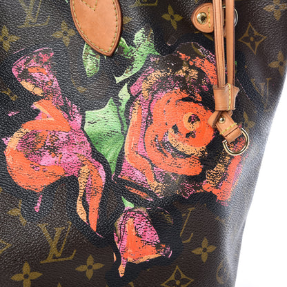 Louis Vuitton Monogram Roses Neverfull MM 28 of 37