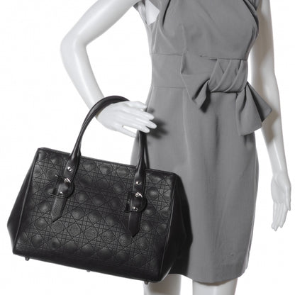 Christian Louboutin CHRISTIAN DIOR Leather Cannage Stitched Tote Dark Brown 2 of 7