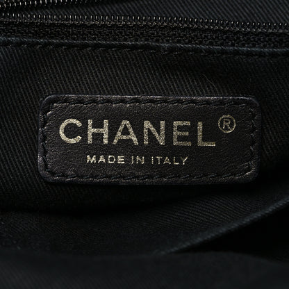 Chanel Lambskin Quilted Cloudy Bundle East West Tote Black 6 of 10