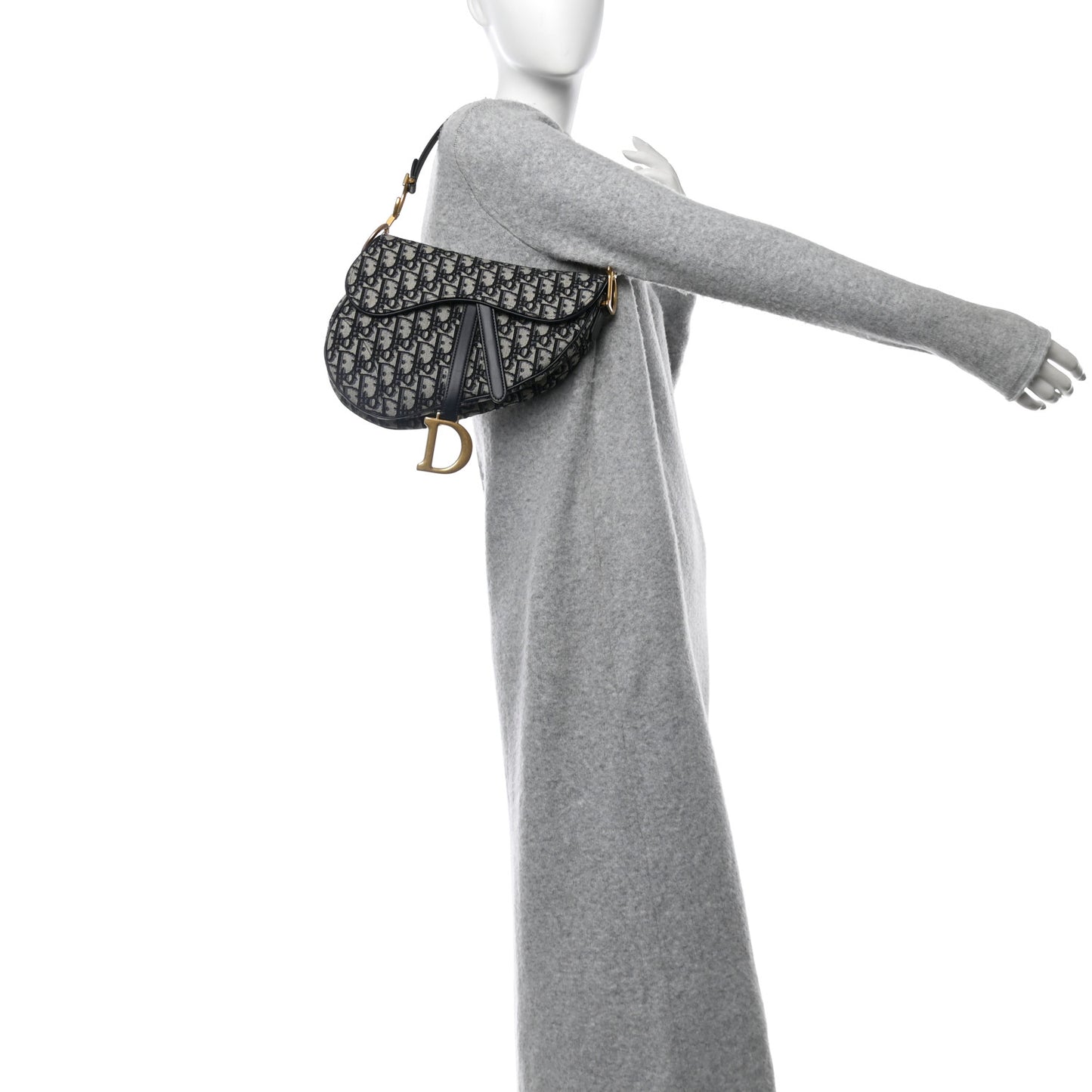 Oblique Saddle Bag Blue