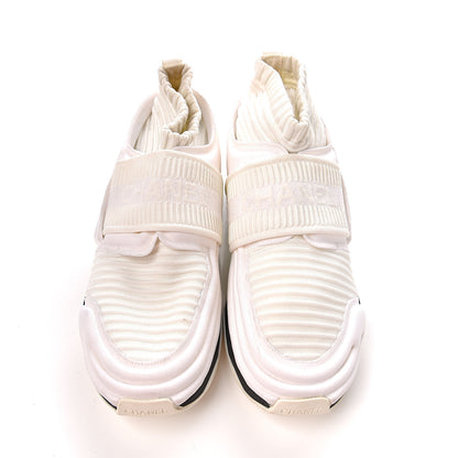 Chanel Stretch Fabric CC Sneakers 39 White 13 of 13