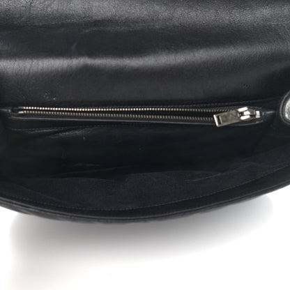 Saint Laurent Sheepskin Matelasse Chevron Monogram Large College Satchel Black 5 of 14