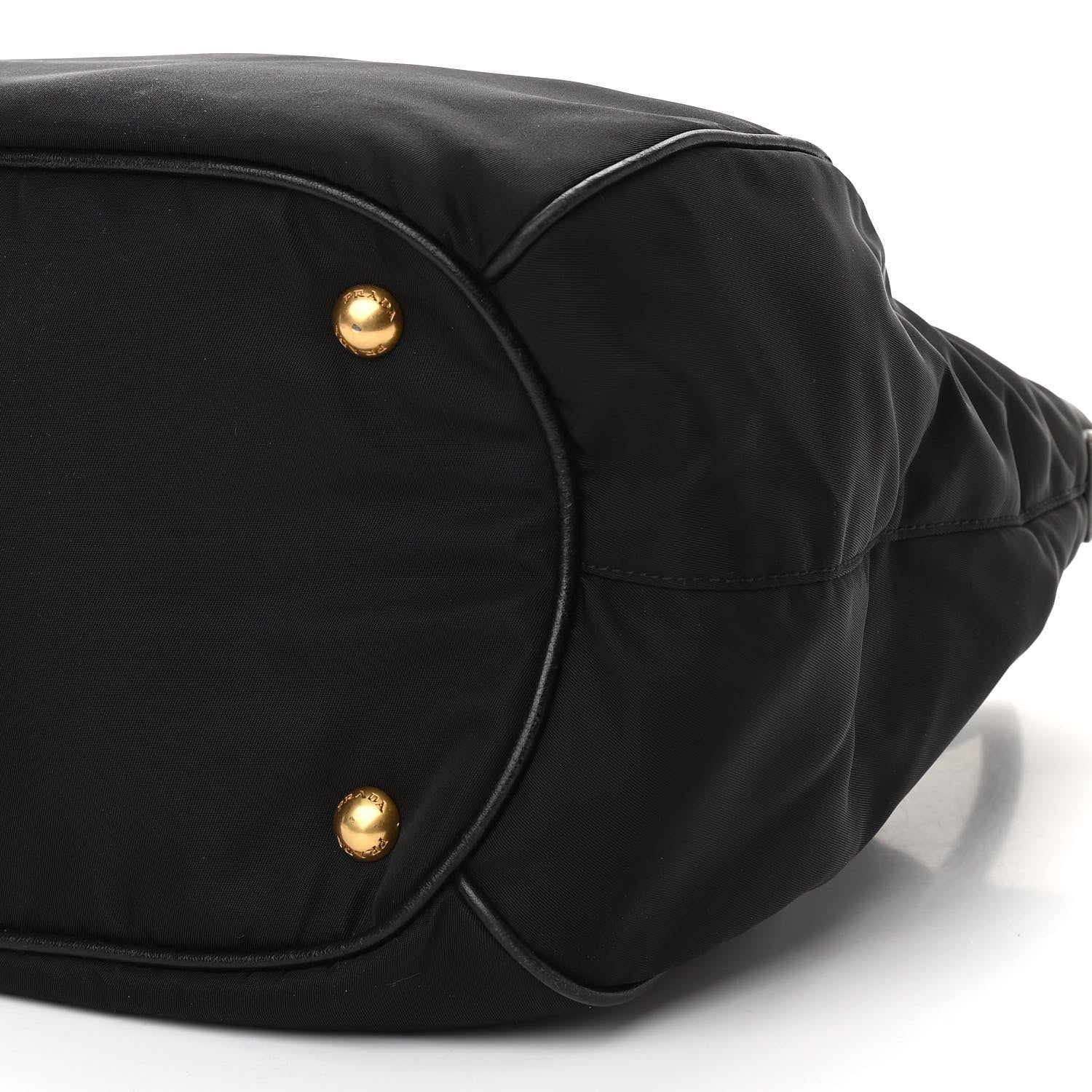 Prada Tessuto Nylon Vitello Daino Tote Black 8 of 8