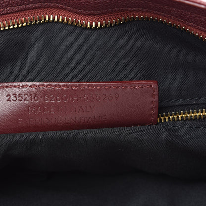 Balenciaga Chevre Gold Metallic Edge Hardware Velo Bordeaux 7 of 11