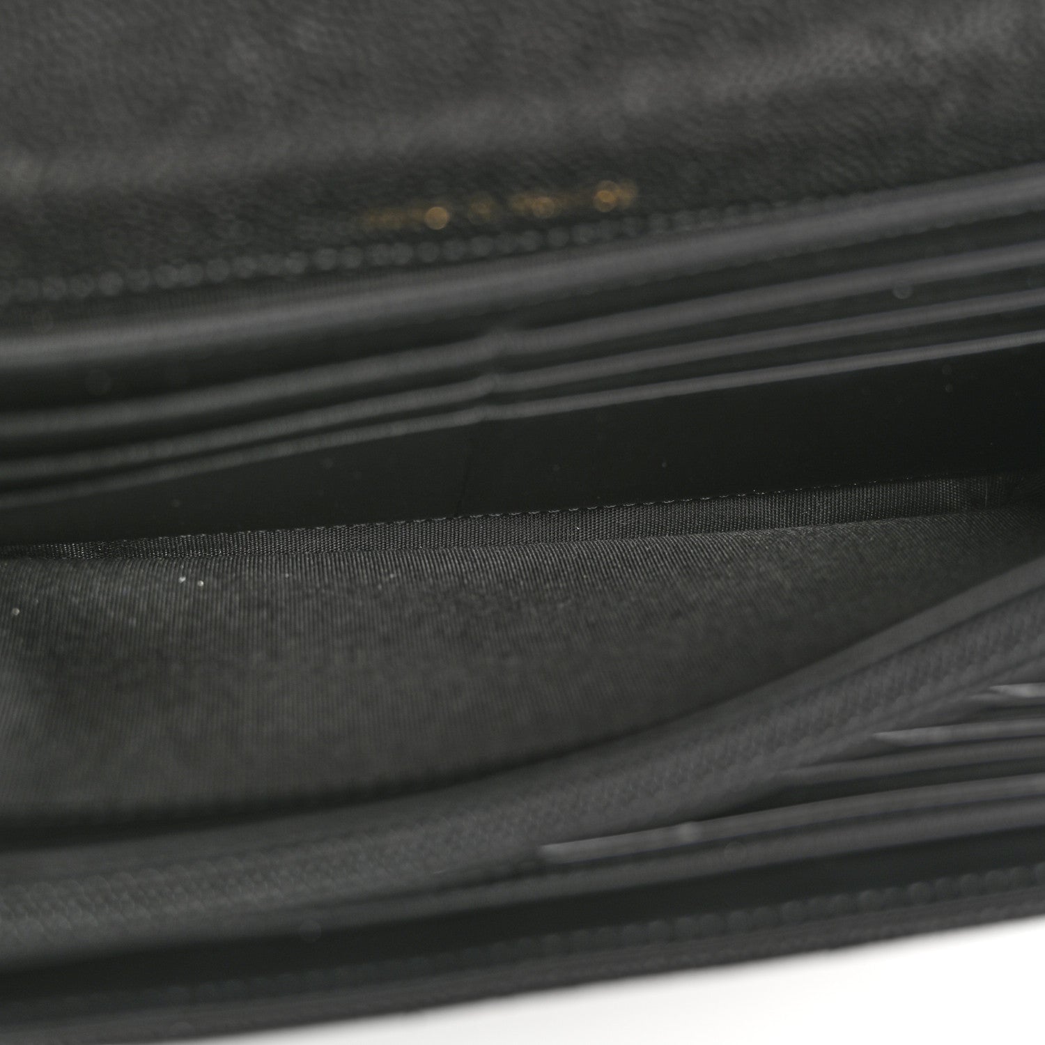 Chanel Caviar Quilted Large Boy Gusset Flap Wallet Black 5 of 9