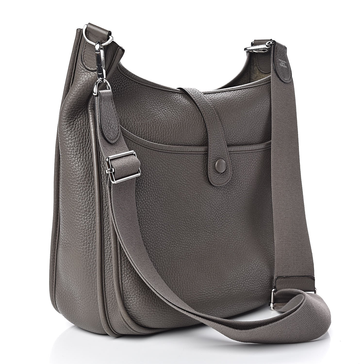 Hermes Taurillon Clemence Evelyne III GM Etain 3 of 14
