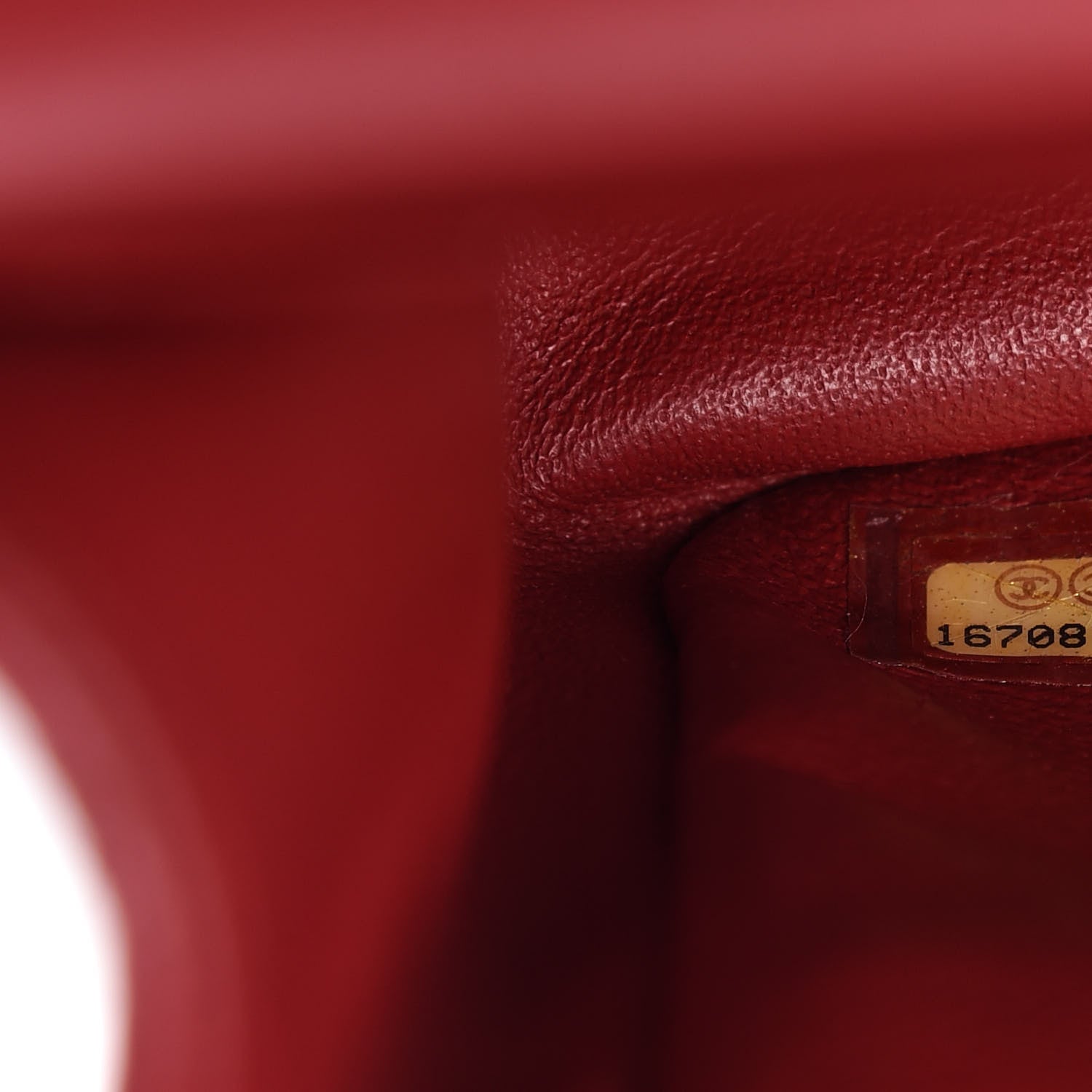 Chanel Caviar Quilted Jumbo Double Flap Red 9 of 10