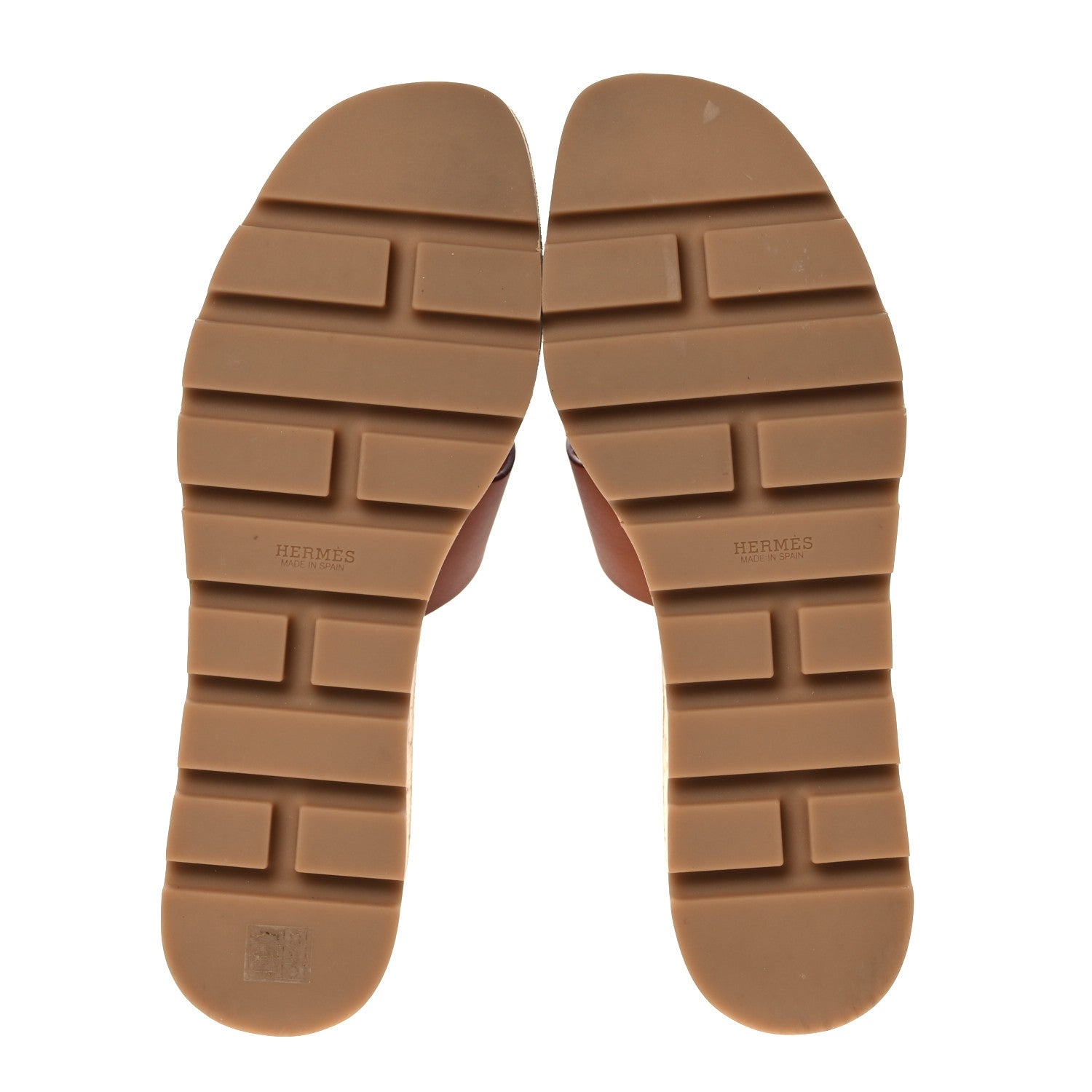 Hermes Calfskin Cork Eze 30 Sandals 41 Marron Glaise 5 of 9