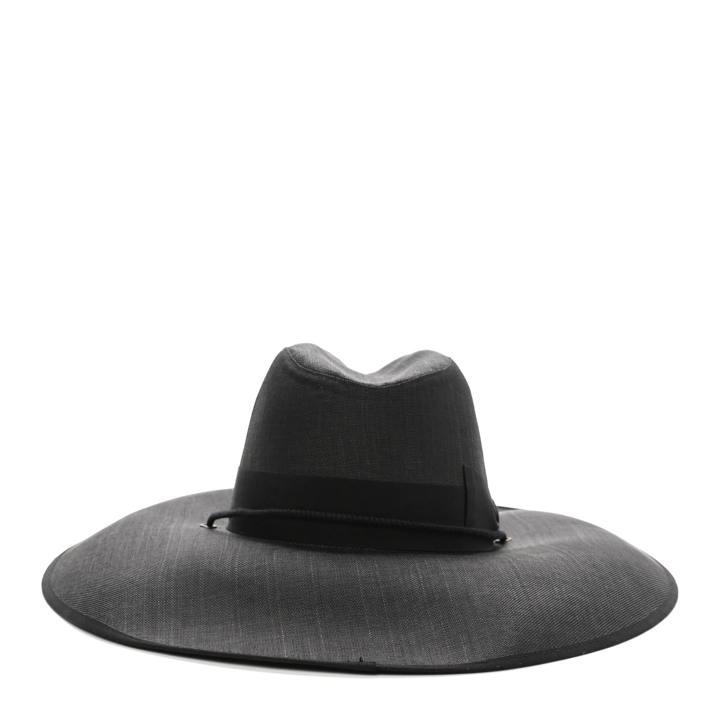 Canvas Wide Brim Hat L Black