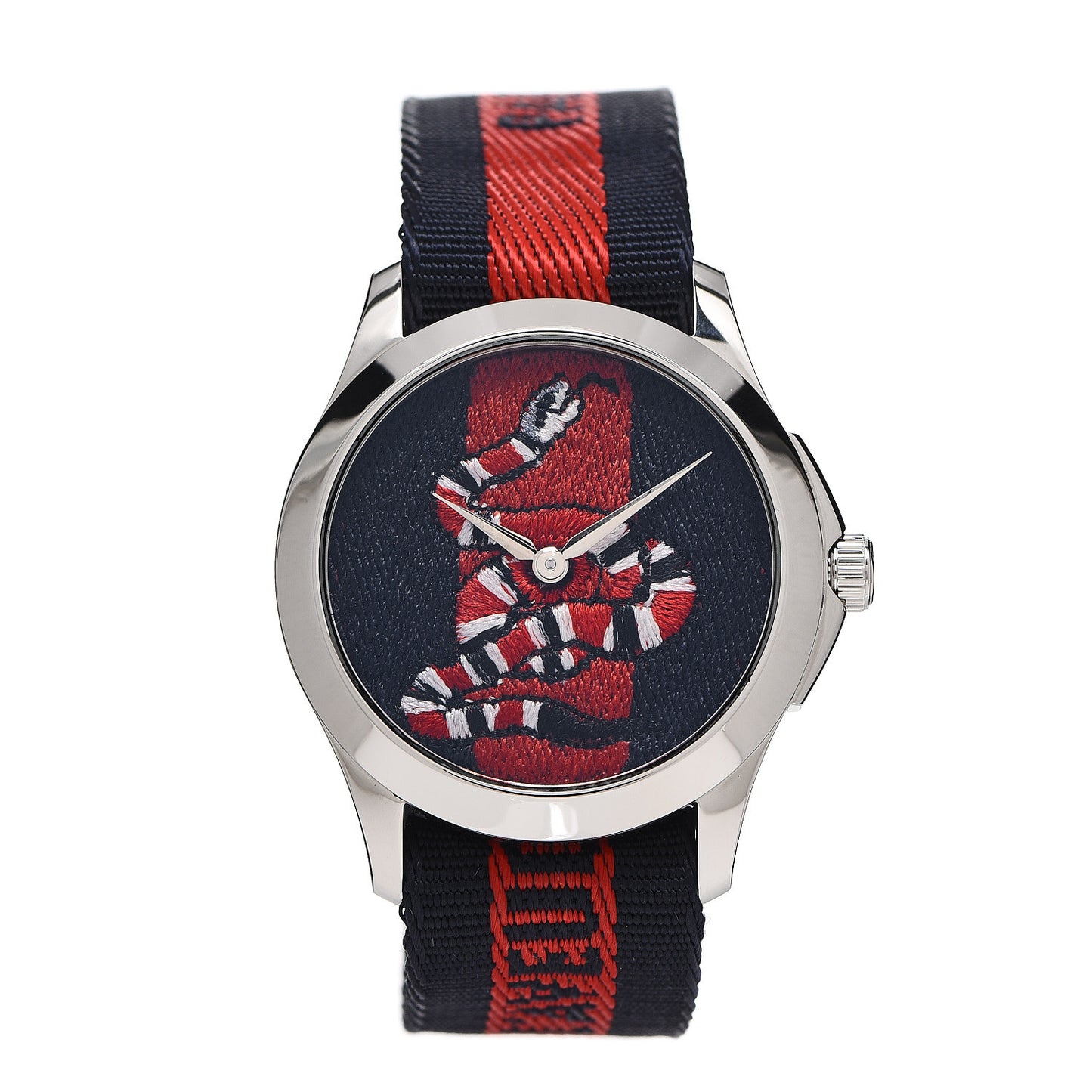 Stainless Steel Nylon 38mm Le Marche Des Merveilles Snake Quartz Watch Navy