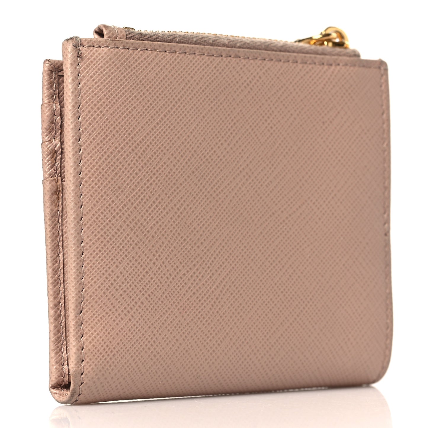 Saffiano Metal Card Holder Compact Wallet Cipria