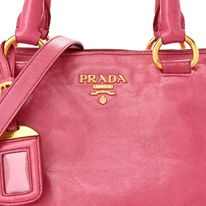 Prada Vitello Shine Shopping Satchel Peonia 8 of 23