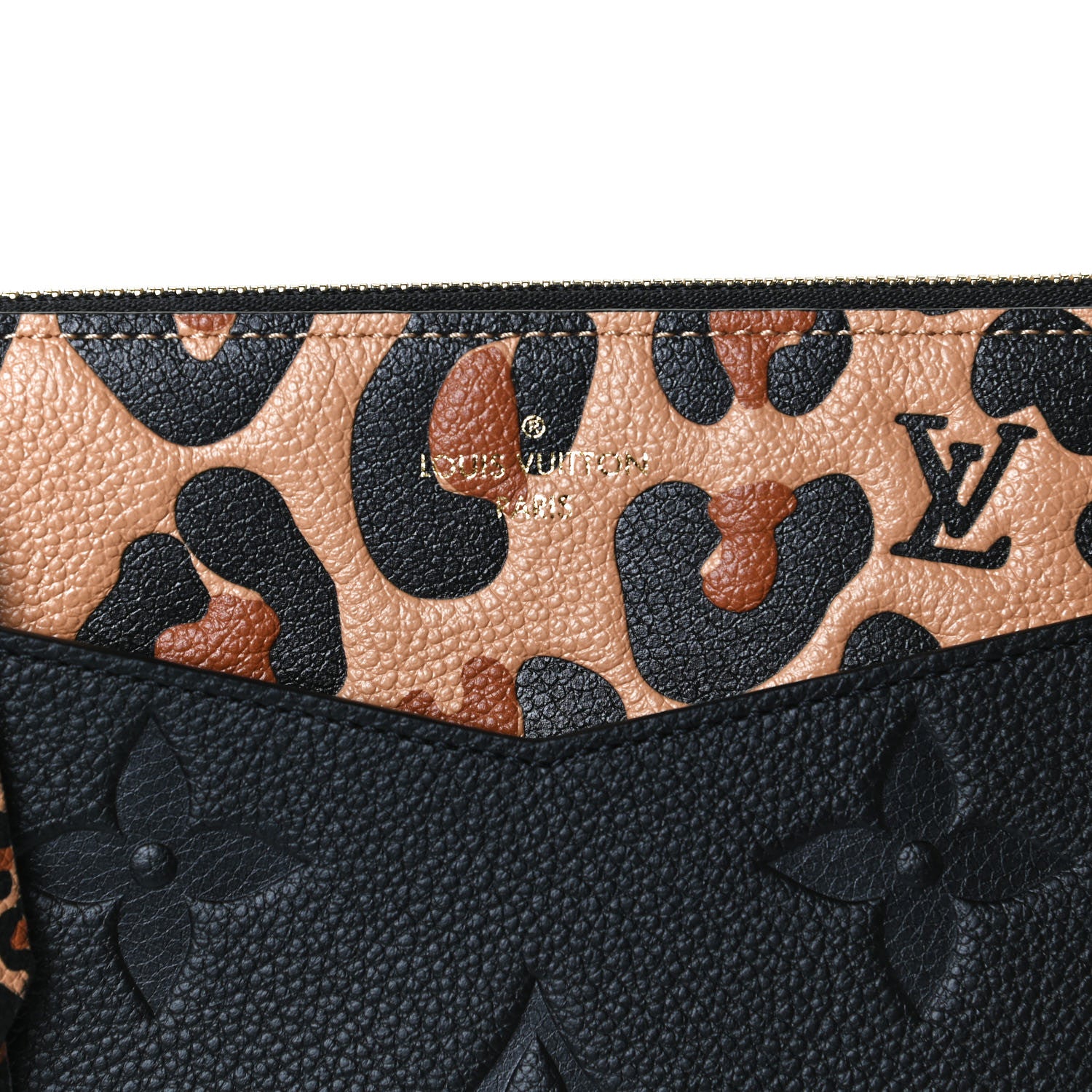 Louis Vuitton Empreinte Monogram Giant Wild at Heart Pochette Melanie MM Black 9 of 11
