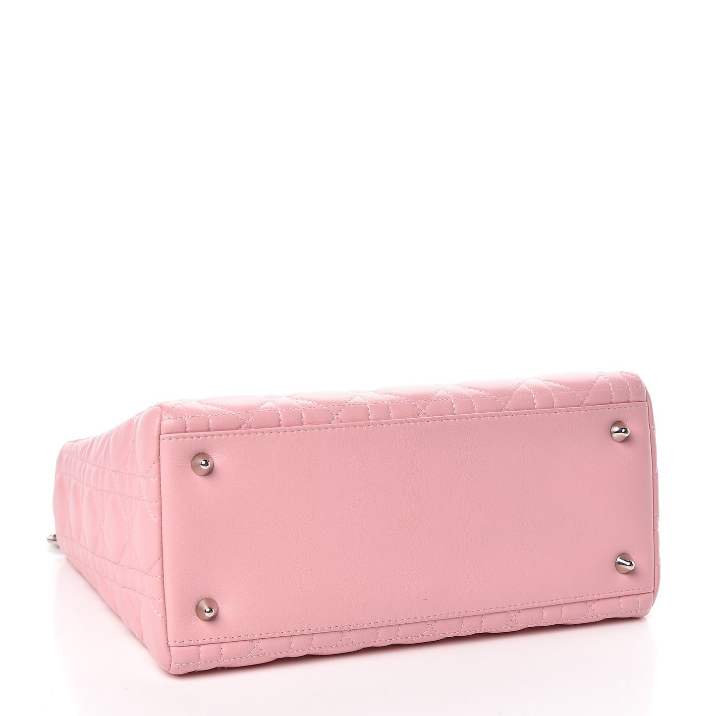 Lambskin Cannage Medium Lady Dior Pink