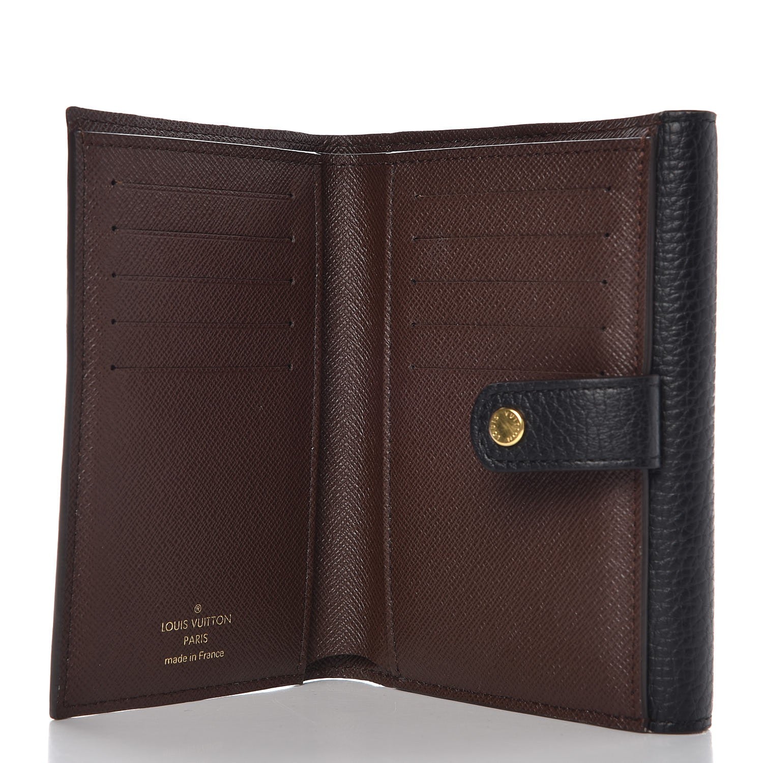 Louis Vuitton Damier Ebene Normandy Compact Wallet Black 5 of 7